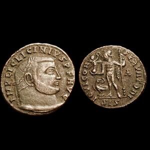 Ancient Roman Empire Coin LICINIUS I Jupiter Wow Coin Siscia Mint